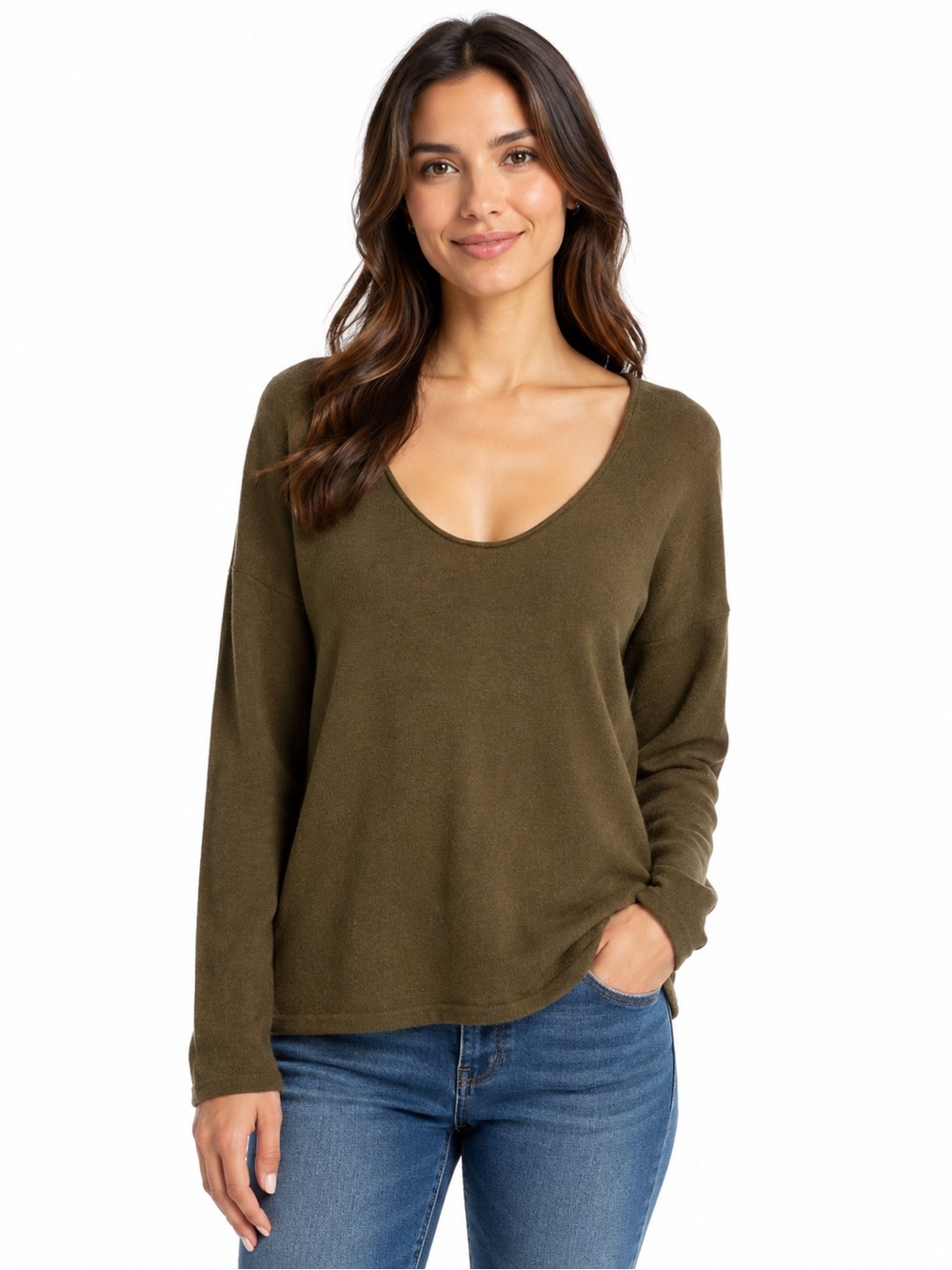 Madewell Kimball Pullover Sweater Women's M Merino Wool Alpaca Blend Dark Green